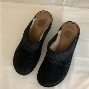 UGG mules, black, size 7